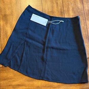Reformation Black Mini Skirt with Side Slit